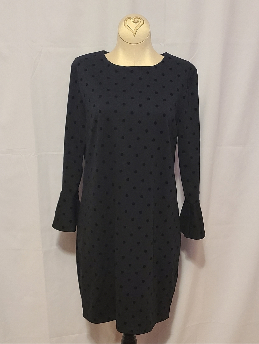Old Navy Polka Dot Long Bell Sleeve Dress